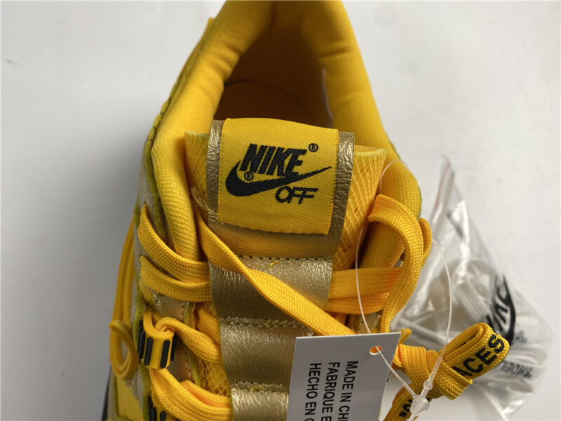 Nike Air Rubber Dunk Off-White University Gold - Image 11