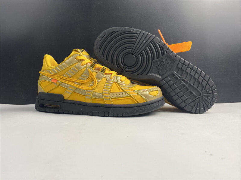 Nike Air Rubber Dunk Off-White University Gold - Image 20