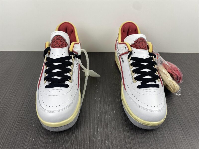 Air Jordan 2 Retro Low SP Off-White White Red - Image 9