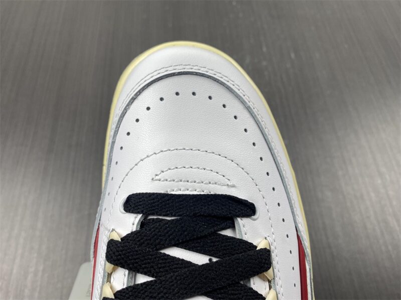 Air Jordan 2 Retro Low SP Off-White White Red - Image 14