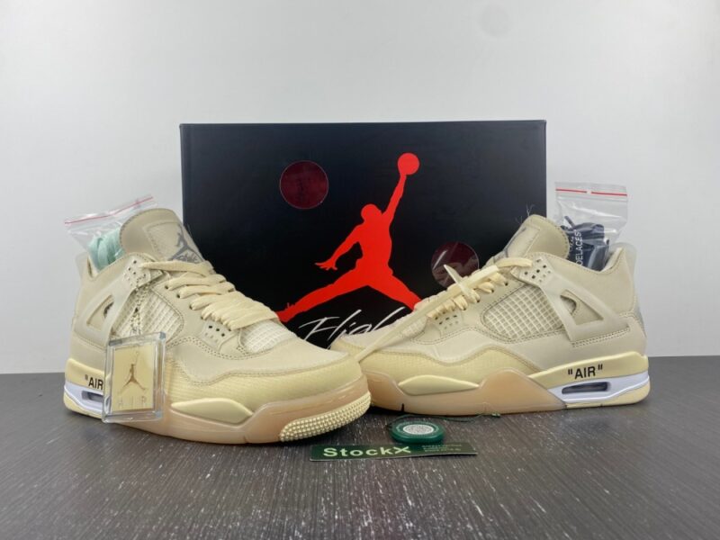 Air Jordan 4 Retro Off-White Sail - Image 6