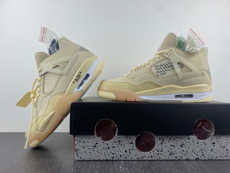 Air Jordan 4 Retro Off-White Sail - Image 16