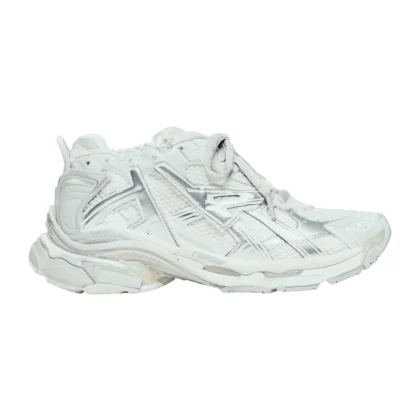 Runner Sneaker in 'White Silver'