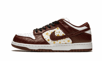 Nike SB Dunk Low "Supreme - Stars - Barkroot Brown"
