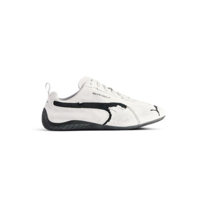 Suede Balenciaga in White/black