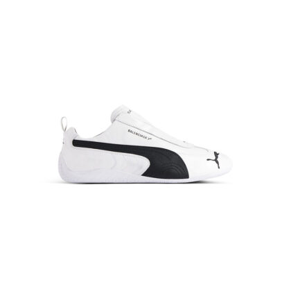 Speedcat Leather Balenciaga in White/black