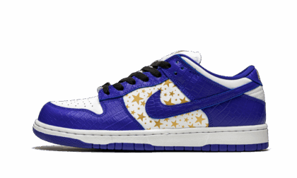 Nike SB Dunk Low "Supreme - Stars - Hyper Blue"