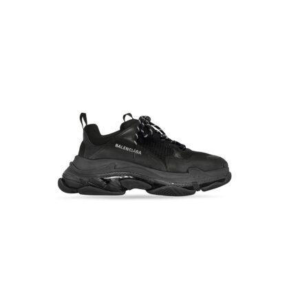 Triple S Clear Sole Sneaker in Black