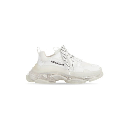 Triple S Clear Sole Sneaker in White