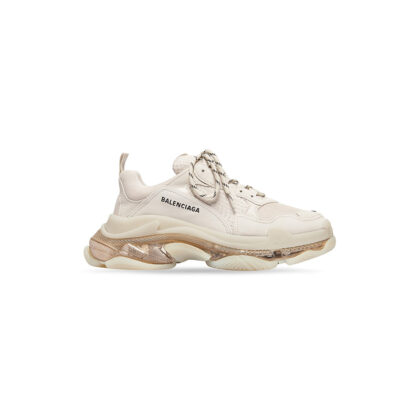 Triple S Clear Sole Sneaker in White