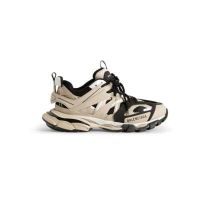Track Sneaker in Beige/black