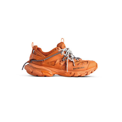 Track Trail Laces Sneaker in Orange/grey