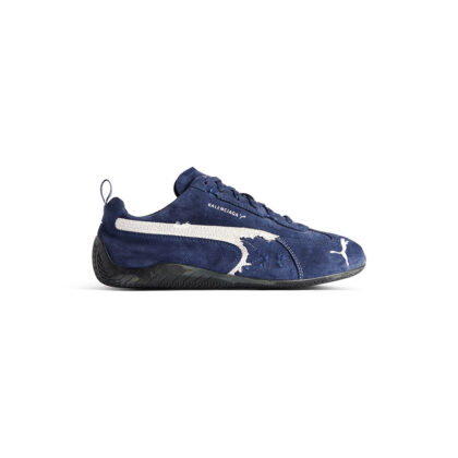 Speedcat Suede Balenciaga in Navy/white/black