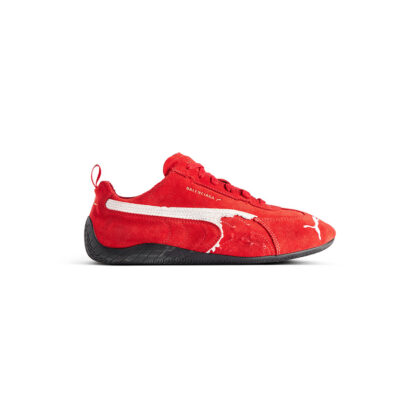 Speedcat Suede Balenciaga in Red/white/black