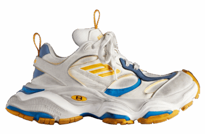 Balenciaga Cargo Worn-Out White Orange Blue