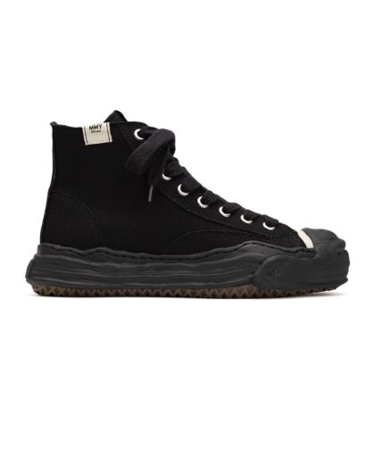 "HANK" OG Sole Canvas High-top Sneaker BLACK/BLACK