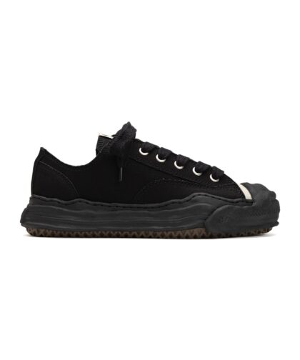 "HANK" OG Sole Canvas Low-top Sneaker BLACK/BLACK