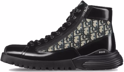Dior Combat Ankle Boot 'Dior Oblique - Black'