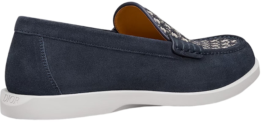 Dior Granville Loafer Navy Blue Suede - Image 3