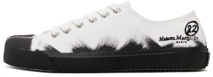 Maison Margiela Tabi Low 'Paint Splash - Black White'