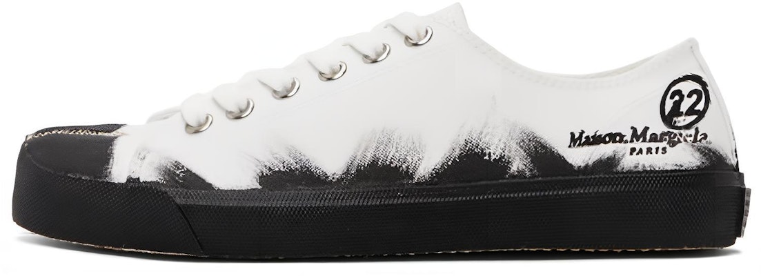 Maison Margiela Tabi Low 'Paint Splash - Black White'
