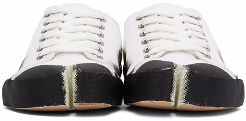 Maison Margiela Tabi Low 'Paint Splash - Black White' - Image 4
