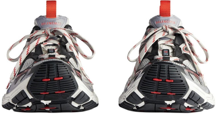Balenciaga 10XL Sneaker 'Worn-Out - Grey White Red' - Image 4
