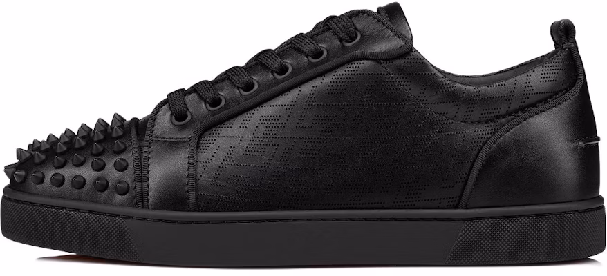 Christian Louboutin Louis Junior Spikes Orlato Flat 'Black CL Pattern'