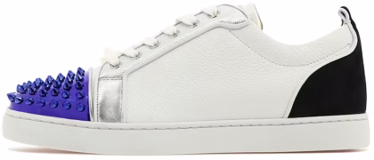 Christian Louboutin Louis Junior Spikes Orlato Flat 'White Blue'