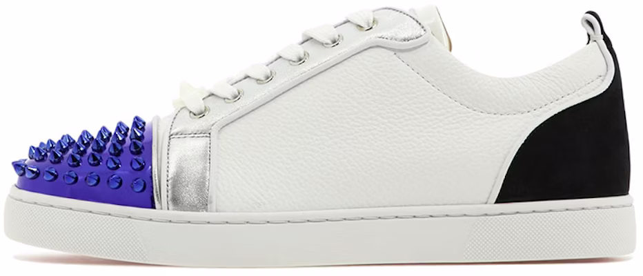 Christian Louboutin Louis Junior Spikes Orlato Flat 'White Blue'