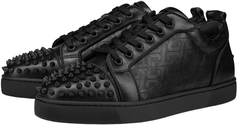 Christian Louboutin Louis Junior Spikes Orlato Flat 'Black CL Pattern' - Image 2