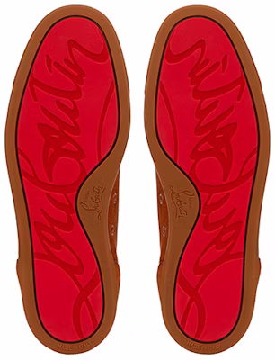 Christian Louboutin Louis Junior Spikes Orlato Flat 'Orange' - Image 5