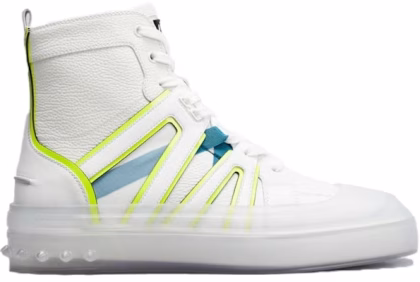 Christian Louboutin Vida Top Flat 'White Neon Caged'