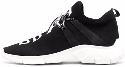 Prada Knit Fabric Sneakers 'Black White'
