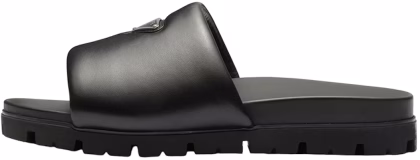 Prada Padded Nappa Leather Slide 'Black'