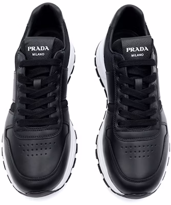 Prada Prax 1 Leather Low Top Black - Image 4