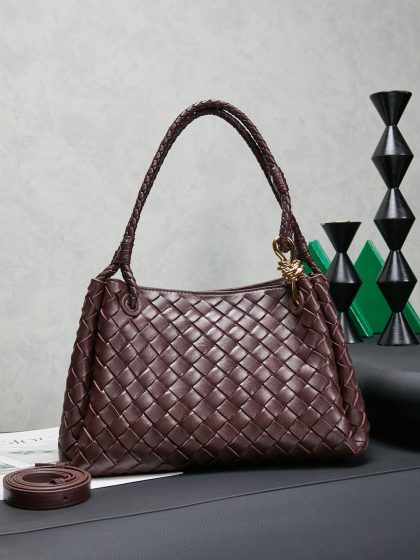 Bottega Veneta Parachute Leather Shoulder Bag