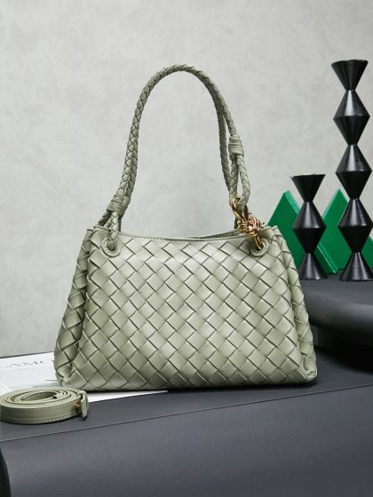 Bottega Veneta Parachute Leather Shoulder Bag
