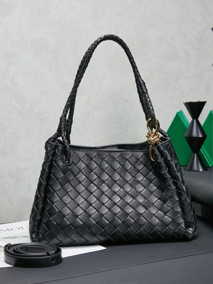 Bottega Veneta Parachute Leather Shoulder Bag