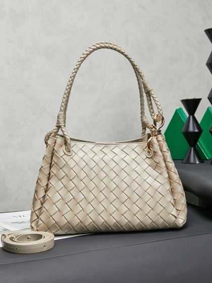 Bottega Veneta Parachute Leather Shoulder Bag