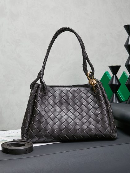Bottega Veneta Parachute Leather Shoulder Bag
