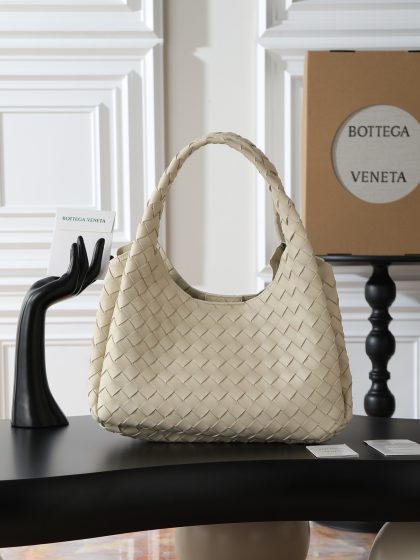 Bottega Veneta Small Campana Intrecciato leather shoulder bag