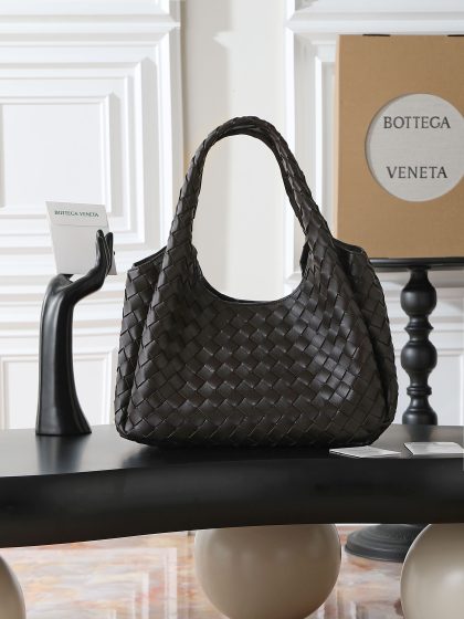 Bottega Veneta Small Campana Intrecciato leather shoulder bag