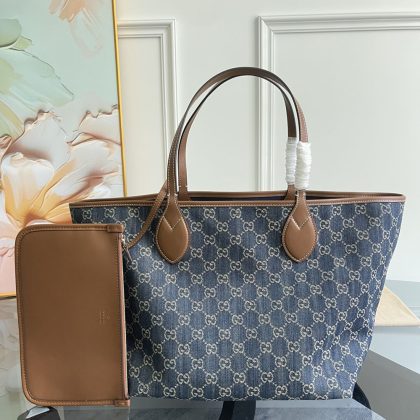 Gucci Totissima Reversible Denim Tote Bag