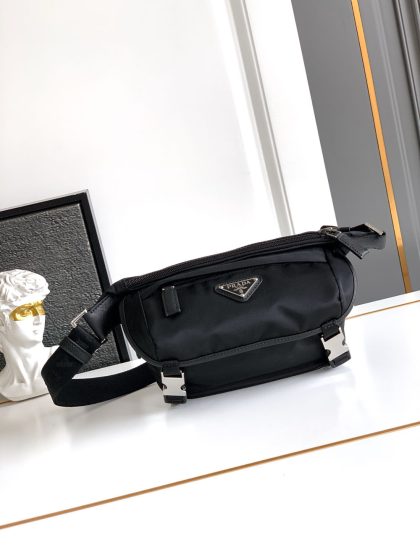 Prada Re-Nylon and Saffiano Leather Shoulder Bag