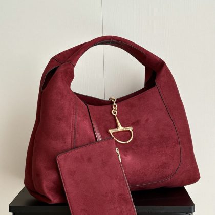 Gucci Softbit Maxi suede shoulder bag