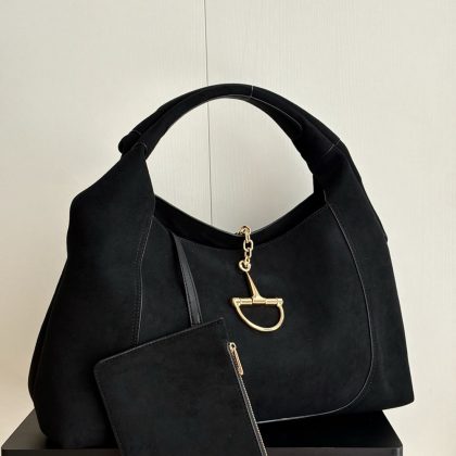 Gucci Softbit Maxi suede shoulder bag