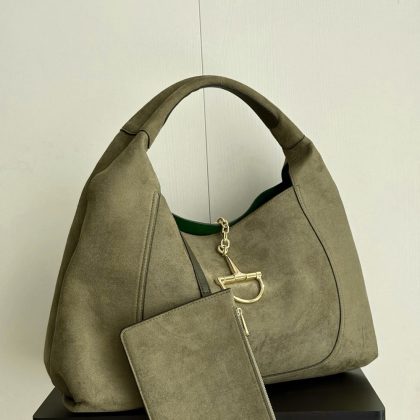 Gucci Softbit Maxi suede shoulder bag