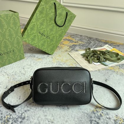 Gucci Black Leather Shoulder Bag
