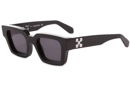 OFF-WHITE Virgil Square Frame Sunglasses Black White Grey